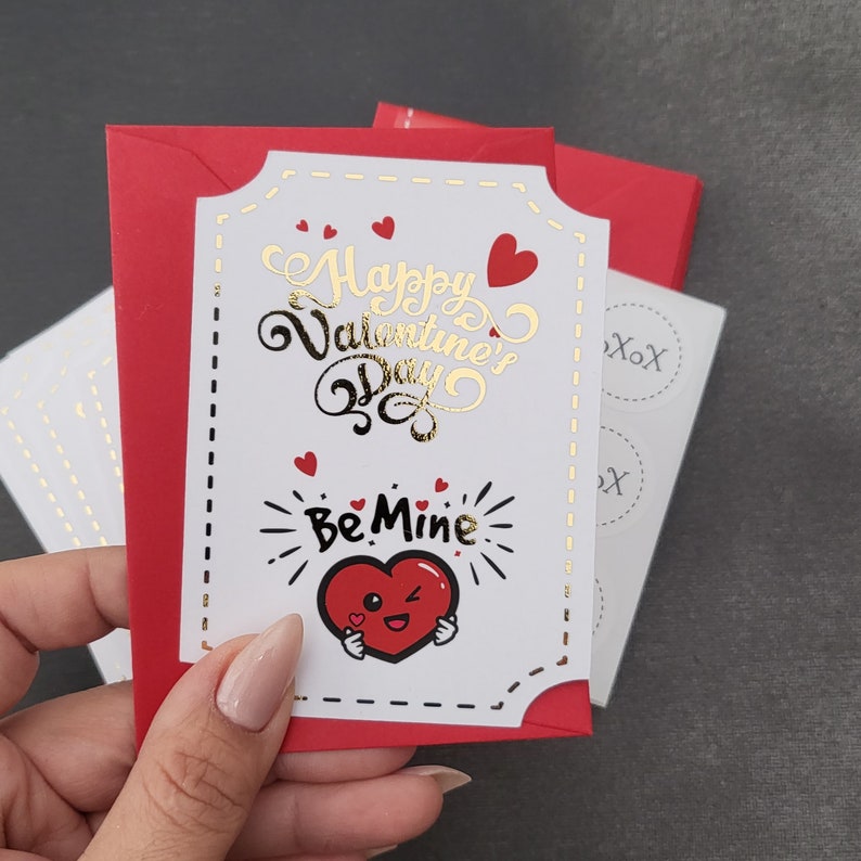 Personalized Valentine's Kids Cards for School - XOXOKristen